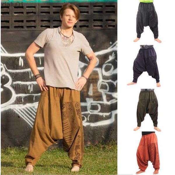 men hiphop harem pants crotch baggy joggers plus size boho gypsy aladdin summer bohemian nepal wide leg pants causal trousers l230520, Black
men hiphop harem pants crotch baggy joggers plus size boho gypsy aladdin summer bohemian nepal wide leg pants causal trousers l230520, Black