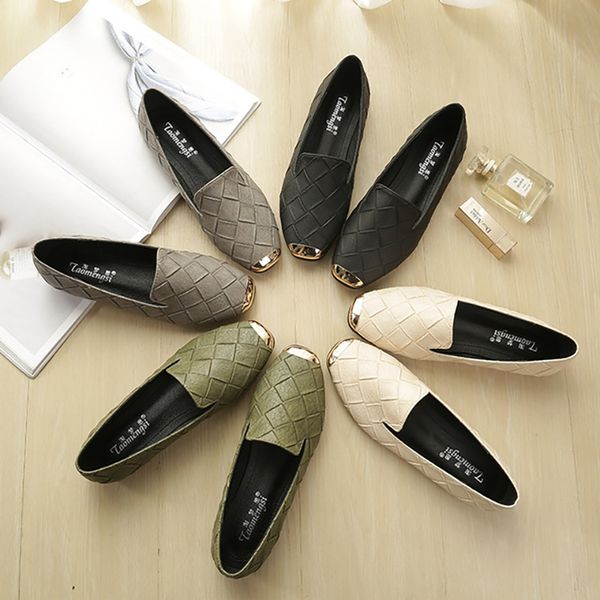2022 new womens flat shoes large lefu shoes plaid knitting shallow mouth leisure fashion soft soled shoes, Black
2022 new womens flat shoes large lefu shoes plaid knitting shallow mouth leisure fashion soft soled shoes, Black