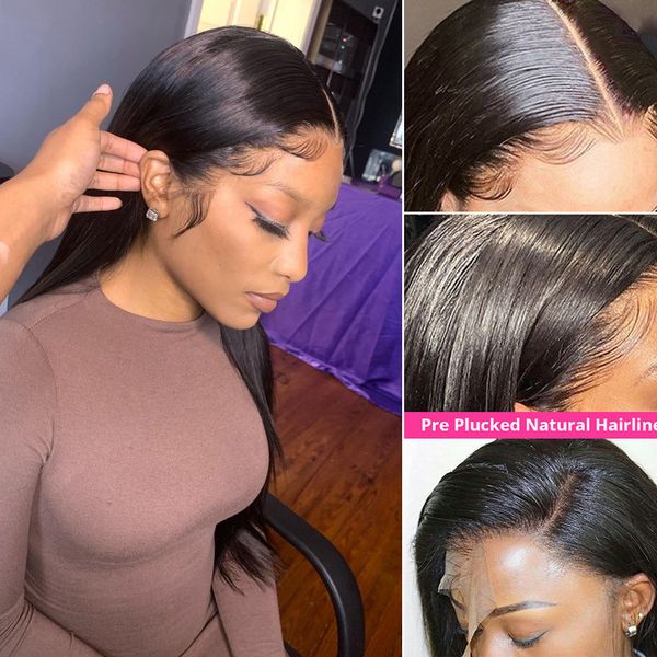 30 40 inch bone straight lace front wig human hair brazilian 4x4 5x5 closure wigs for women transparent 13x6 hd lace frontal wig, Black;brown
30 40 inch bone straight lace front wig human hair brazilian 4x4 5x5 closure wigs for women transparent 13x6 hd lace frontal wig, Black;brown
