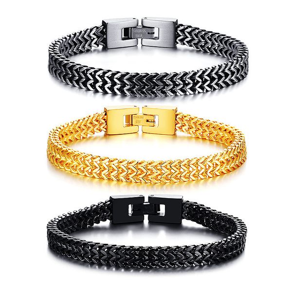 vintage mens bracelet stainless steel dargon bone shaped link chain braid bracelets punk jewelry for men boyfriend yw117br-642, Black
vintage mens bracelet stainless steel dargon bone shaped link chain braid bracelets punk jewelry for men boyfriend yw117br-642, Black