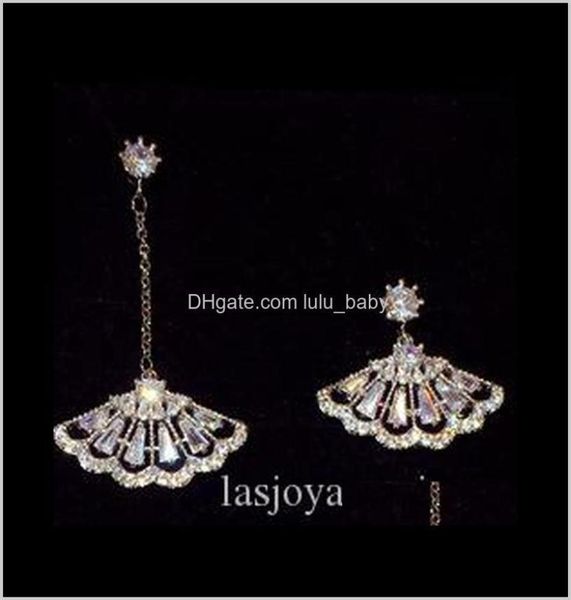 super glittering designer trendy fashion asymmetry luxury cute vintage fan shape diamond zircon pendant earrings for woman 2zdux 67491261, Golden;silver
super glittering designer trendy fashion asymmetry luxury cute vintage fan shape diamond zircon pendant earrings for woman 2zdux 67491261, Golden;silver