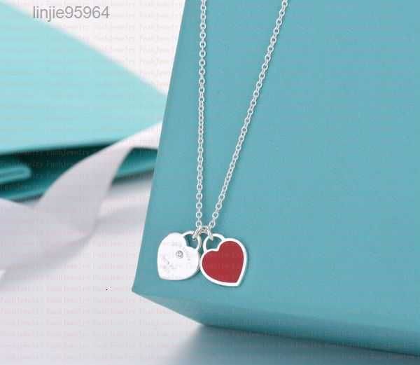 double heart necklace ladies stainless steel heart-shaped pendant designer neck jewelry christmas women accessories with box 2fiiw{category}, Silver
double heart necklace ladies stainless steel heart-shaped pendant designer neck jewelry christmas women accessories with box 2fiiw{category}, Silver