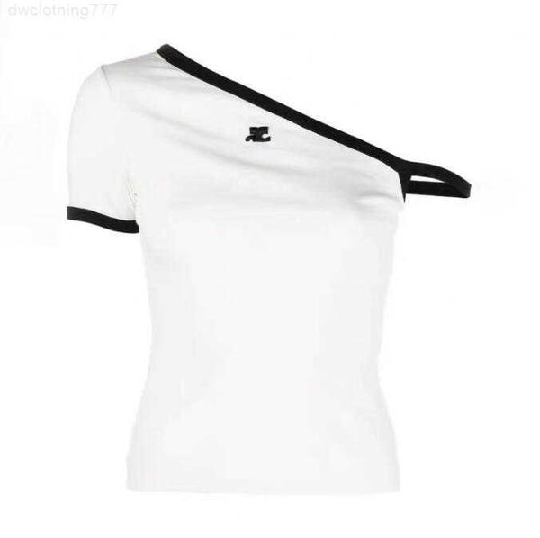 white classic vintage designer t shirt summer short sleeve oblique shoulder courreges women tshirt tee
white classic vintage designer t shirt summer short sleeve oblique shoulder courreges women tshirt tee