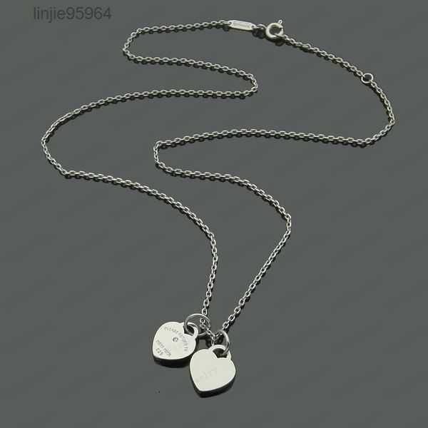 new designer 2 heart necklace woman stainless steel blue pink pendant jewelry on the neck valentine day christmas gifts for girlfriend with, Silver
new designer 2 heart necklace woman stainless steel blue pink pendant jewelry on the neck valentine day christmas gifts for girlfriend with, Silver
