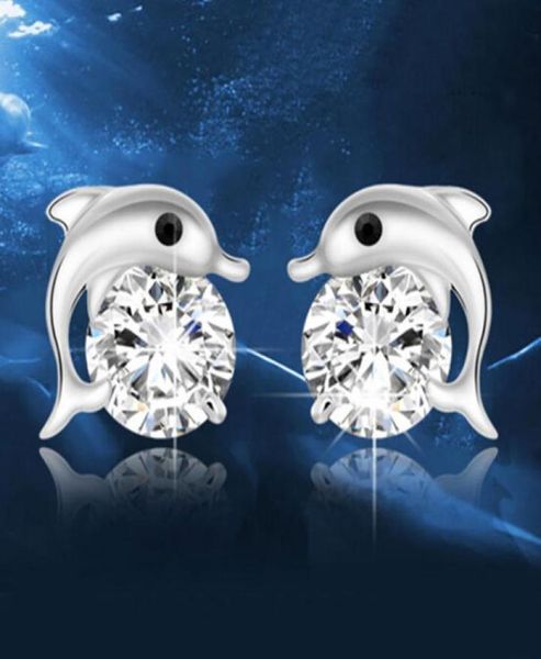 austrian crystal stud earrings 925 sterling silver dolphins love earrings for women wedding party jewelry 7047211, Golden;silver
austrian crystal stud earrings 925 sterling silver dolphins love earrings for women wedding party jewelry 7047211, Golden;silver