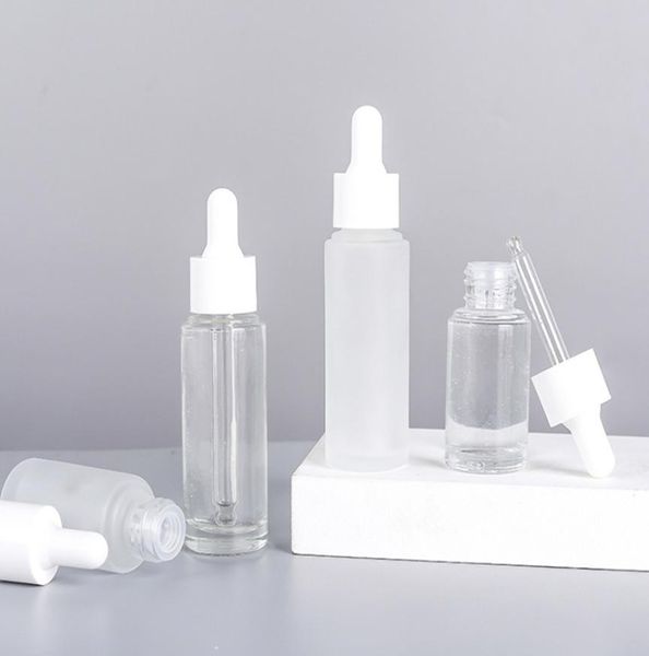 15ml 30ml frosted clear glass dropper bottle eye essential oil empty bottles with white cap1708788
15ml 30ml frosted clear glass dropper bottle eye essential oil empty bottles with white cap1708788