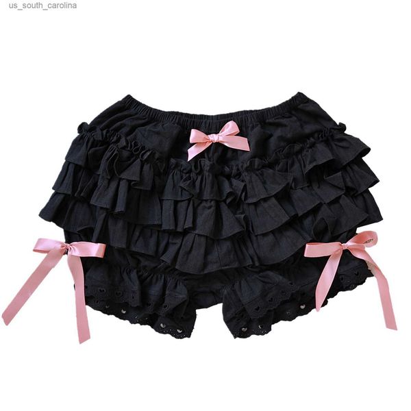 women's summer lolita style shorts lace trim layered ruffle bloomers bowknot frilly panties solid color shorts pumpkin pants l230522, White;black
women's summer lolita style shorts lace trim layered ruffle bloomers bowknot frilly panties solid color shorts pumpkin pants l230522, White;black