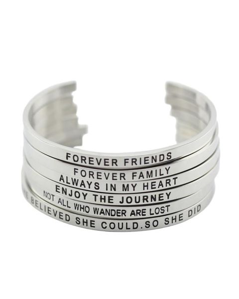 316l stainless steel engraved positive inspirational quote hand stamped cuff mantra bracelet bangle for women jewelry2359437, Black
316l stainless steel engraved positive inspirational quote hand stamped cuff mantra bracelet bangle for women jewelry2359437, Black