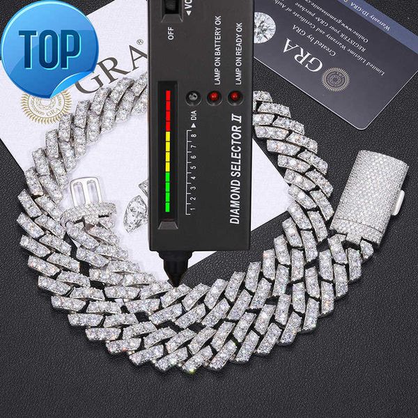 cubana hip hop jewelry bling 20mm sterling sier 1 row vvs moissanite diamond iced out miami cuban link chain necklace, Silver
cubana hip hop jewelry bling 20mm sterling sier 1 row vvs moissanite diamond iced out miami cuban link chain necklace, Silver
