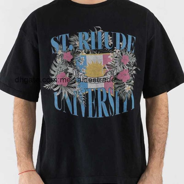 designer t shirt rhudes school emblem flower print ins high street fashion american street vintage loose short sleeve t-shirt, White;black
designer t shirt rhudes school emblem flower print ins high street fashion american street vintage loose short sleeve t-shirt, White;black