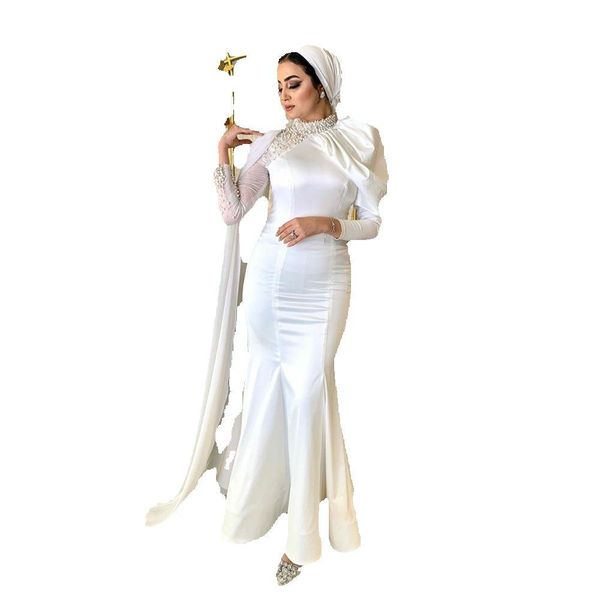 mermaid muslim evening dresses modest beaded pearls long sleeves dubai formal prom gowns arabia pleated celebrity party, Black;red
mermaid muslim evening dresses modest beaded pearls long sleeves dubai formal prom gowns arabia pleated celebrity party, Black;red