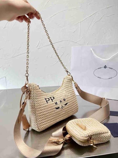luxurys designers 3 piece womens designers bags hobo underarm bag grass weaving fabric one shoulder crossbody women's bag summer fashio
luxurys designers 3 piece womens designers bags hobo underarm bag grass weaving fabric one shoulder crossbody women's bag summer fashio