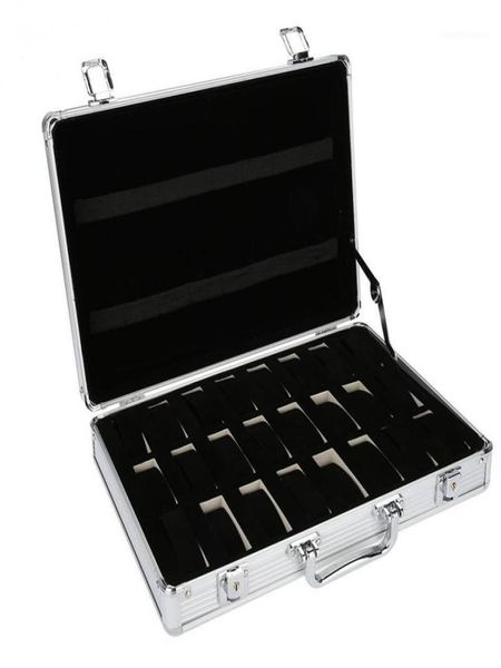 watch boxes cases 24 grid aluminum suitcase case display storage box bracket clock clock18507041, Black;blue
watch boxes cases 24 grid aluminum suitcase case display storage box bracket clock clock18507041, Black;blue