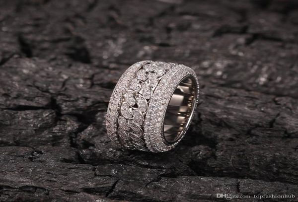 hip hop bling iced out cubic zirconia cz ring for men women spinner cuban chain round rings party jewelry2097093, Silver
hip hop bling iced out cubic zirconia cz ring for men women spinner cuban chain round rings party jewelry2097093, Silver