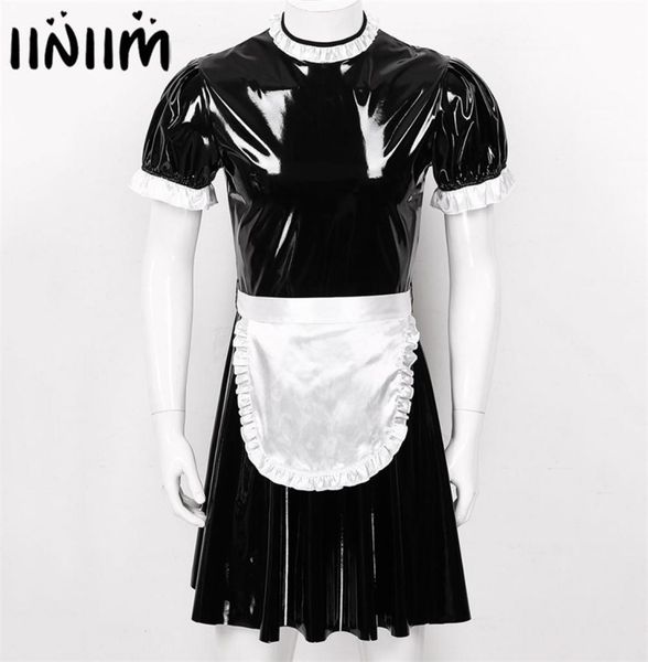mens male sissy maid dress cosplay costume clubwear short puff sleeve wetlook latex servant uniform flared with apron 2112231827298, Red;black
mens male sissy maid dress cosplay costume clubwear short puff sleeve wetlook latex servant uniform flared with apron 2112231827298, Red;black