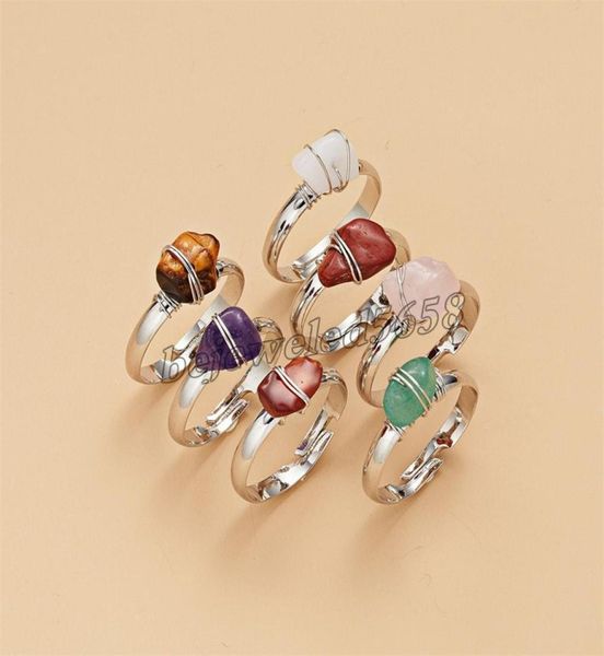 european and american new tiger eye solitaire ring fashion natural stone crystal gravel winding open rings bulk whole item4440074, Silver
european and american new tiger eye solitaire ring fashion natural stone crystal gravel winding open rings bulk whole item4440074, Silver
