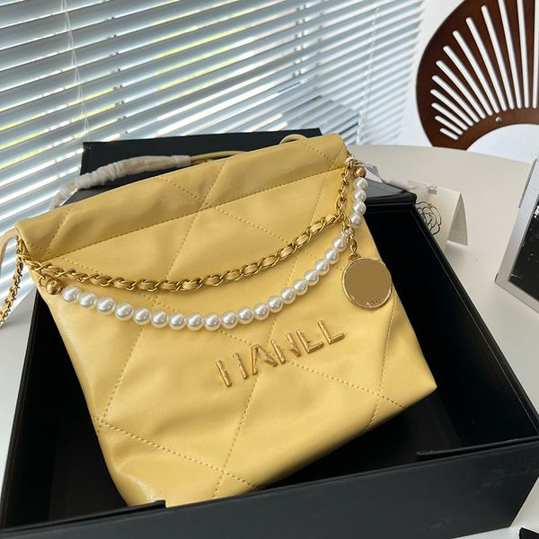 womens designer drawstring 22 mini shopping bags pearl chain round strap gold metal hardware matelasse crossbody shoulder handbag black whit
womens designer drawstring 22 mini shopping bags pearl chain round strap gold metal hardware matelasse crossbody shoulder handbag black whit