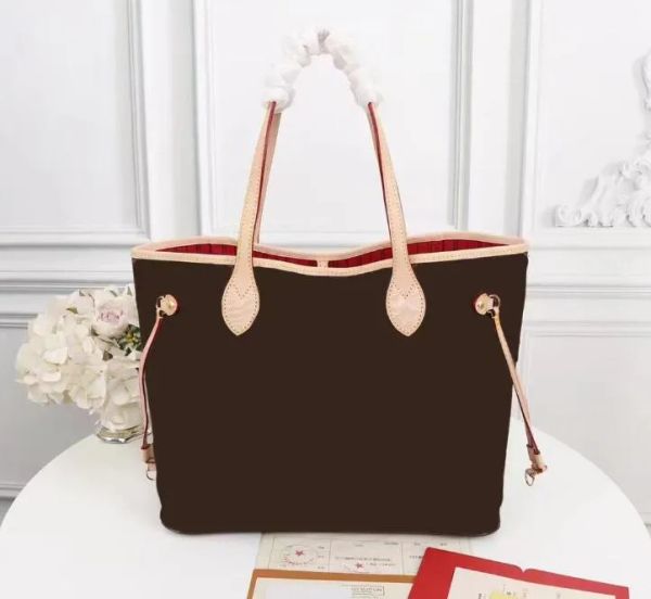 

Women Tote Bag Fashion Classic Handbags Interior Compartment Casual Totes PU Letter Single Shoulder Bag A Variety of Styles are Available Multi Occasion Use, Brown grid(lining red)