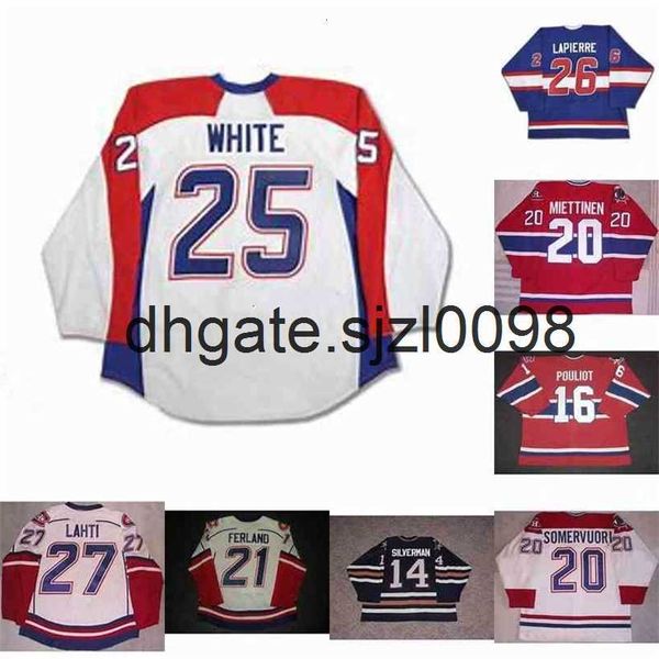 sjsj98 hamilton 14 jean silverman 21 jonathan ferland 26 lapierre 20 eero somervuori 16 marc pouliot 20 antti miettinen hockey jersey, Black
sjsj98 hamilton 14 jean silverman 21 jonathan ferland 26 lapierre 20 eero somervuori 16 marc pouliot 20 antti miettinen hockey jersey, Black