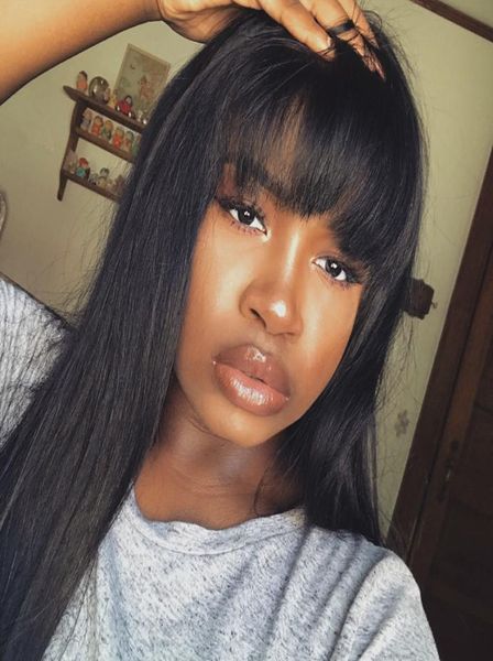 545039039 silk lace front wig with bangs full lace wig human hair unprocessed brazilian silk base wigs with baby hair4360406, Black;brown
545039039 silk lace front wig with bangs full lace wig human hair unprocessed brazilian silk base wigs with baby hair4360406, Black;brown