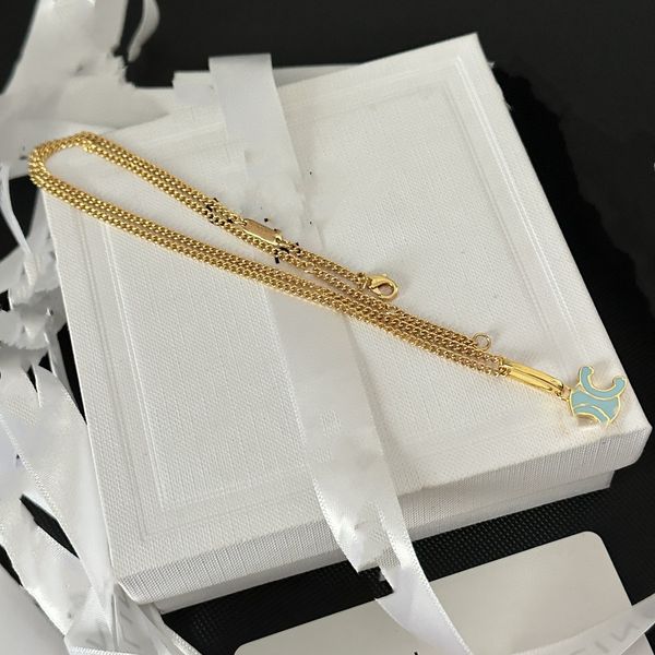 2023 luxury pattern designer jewelry necklace fashion celinity gold necklace for femininity exquisite famous ladies wedding party ac3c, Silver
2023 luxury pattern designer jewelry necklace fashion celinity gold necklace for femininity exquisite famous ladies wedding party ac3c, Silver