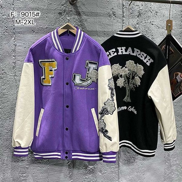 new autumn men's jacket trendy american high street baseball suit versatile casual fashion coat u7ef, Gray
new autumn men's jacket trendy american high street baseball suit versatile casual fashion coat u7ef, Gray