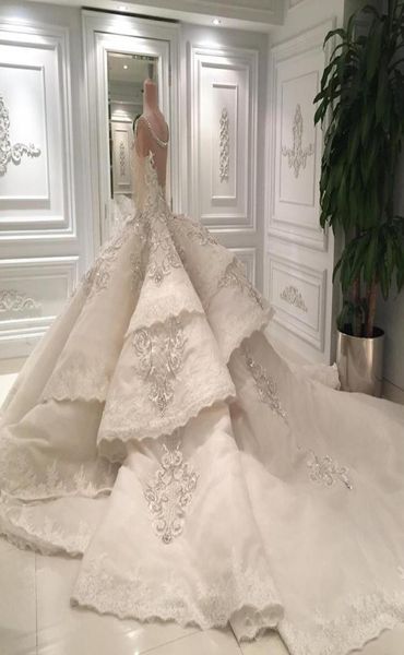 luxury 2019 real image lace ball gown wedding dresses arabic dubai sheer scoop crystal beaded cathedral bridal gowns en72126952996, White
luxury 2019 real image lace ball gown wedding dresses arabic dubai sheer scoop crystal beaded cathedral bridal gowns en72126952996, White