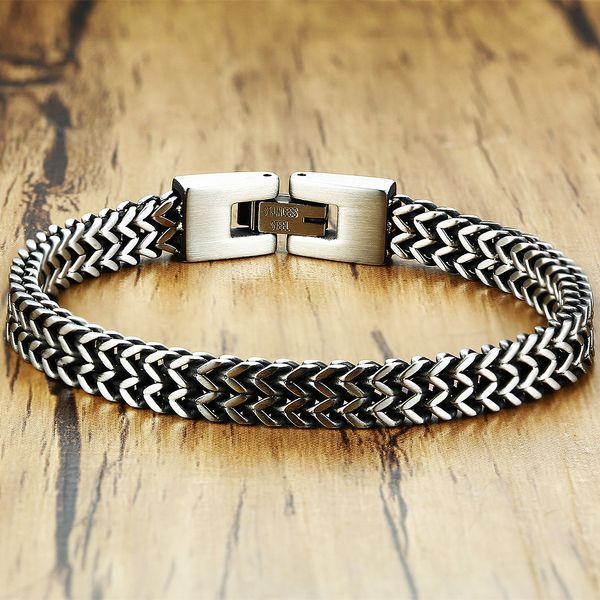 vintage mens bracelet stainless steel dargon bone shaped link chain braid bracelets punk jewelry for men boyfriend yw120br-642, Black
vintage mens bracelet stainless steel dargon bone shaped link chain braid bracelets punk jewelry for men boyfriend yw120br-642, Black