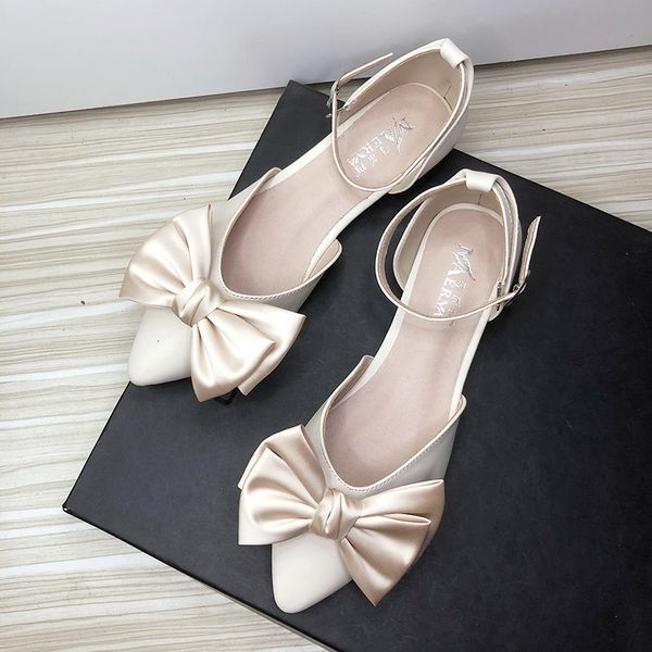 women sandals with bow flat heel solid color side empty girls shoes summer autumn sweet back strap size 33-44 pointed toe, Black
women sandals with bow flat heel solid color side empty girls shoes summer autumn sweet back strap size 33-44 pointed toe, Black