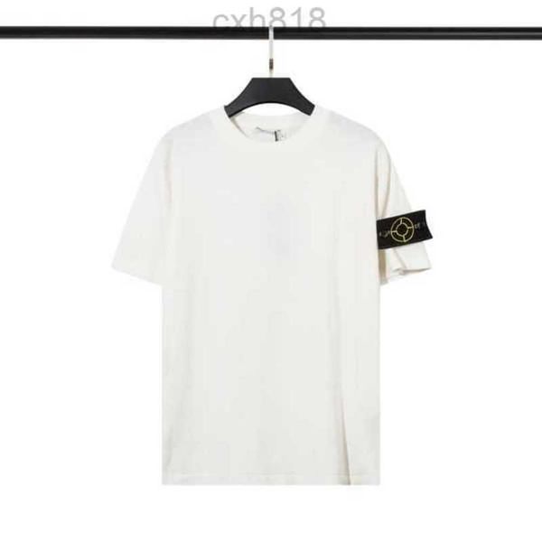 men's t shirt company designer stone tees summer menswear breathable loose button badge lovers street fashion 100% cotton polo shirt cp, White;black
men's t shirt company designer stone tees summer menswear breathable loose button badge lovers street fashion 100% cotton polo shirt cp, White;black