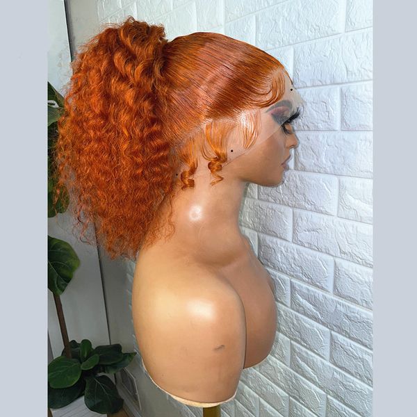 Brazilian Glueless 40 Inch Ginger Lace Front Wig 13x4 HD Lace Frontal Wig Remy Deep Wave Frontal Curly Synthetic Wigs For Women al al s, Black
Brazilian Glueless 40 Inch Ginger Lace Front Wig 13x4 HD Lace Frontal Wig Remy Deep Wave Frontal Curly Synthetic Wigs For Women al al s, Black