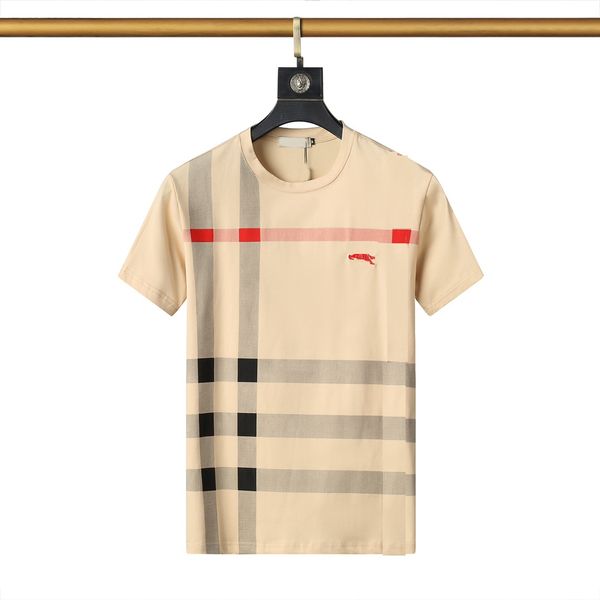 designer short-sleeved men instagram summer new plaid t-shirt men's trend fashion crew-neck base shirt luxury half-sleeve, White;black
designer short-sleeved men instagram summer new plaid t-shirt men's trend fashion crew-neck base shirt luxury half-sleeve, White;black
