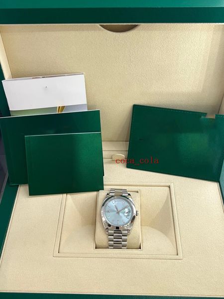 new 40 ice blue baguette full set 228206 w diamond bezel box papers watch movement 904l automatic mens bracelet waterproof men's watche, Slivery;brown
new 40 ice blue baguette full set 228206 w diamond bezel box papers watch movement 904l automatic mens bracelet waterproof men's watche, Slivery;brown