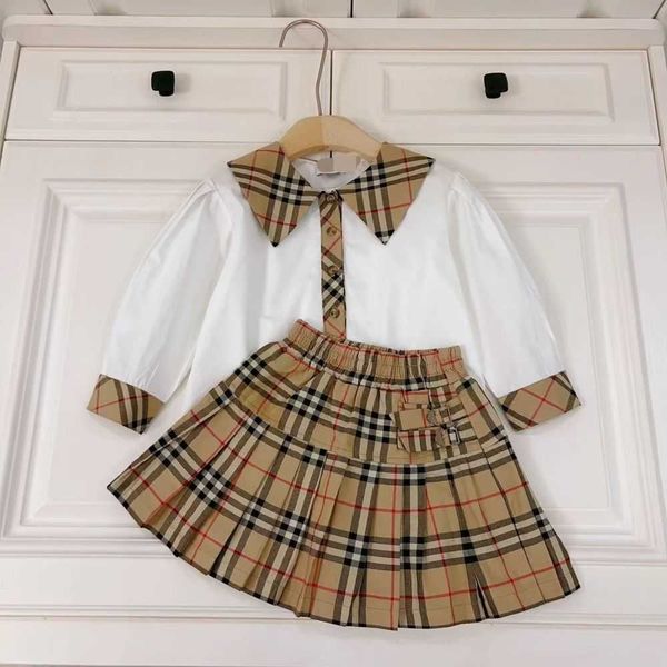 luxury brand baby designer set girl skirts 2pics girls skirt kids clothe toddler clothes turn-down collar 2023 summer long sleeve, White
luxury brand baby designer set girl skirts 2pics girls skirt kids clothe toddler clothes turn-down collar 2023 summer long sleeve, White