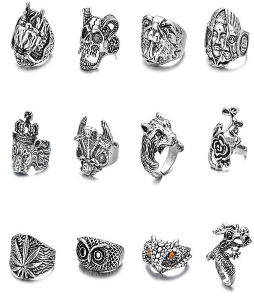 whole lot style vintage skull skeleton snake jewelry rings punk mixed style rings for man women7475568, Silver
whole lot style vintage skull skeleton snake jewelry rings punk mixed style rings for man women7475568, Silver