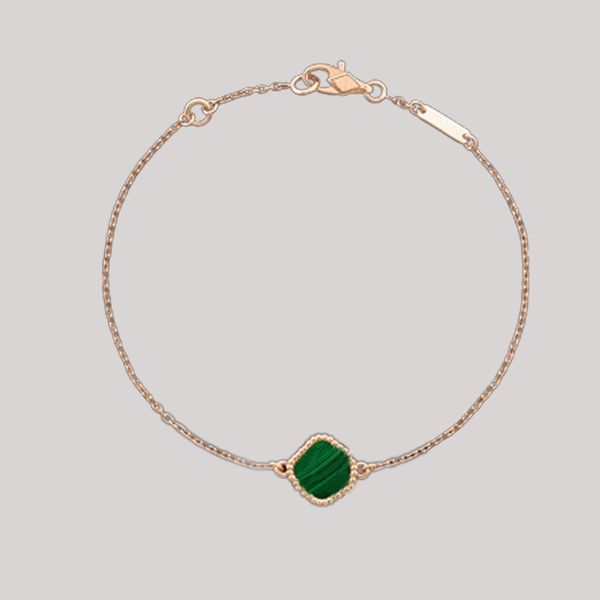 green single flower clover bracelet van designer clover charm bracelet malachite 18k gold plated never tarnish tennis bracelet with official, Golden;silver
green single flower clover bracelet van designer clover charm bracelet malachite 18k gold plated never tarnish tennis bracelet with official, Golden;silver