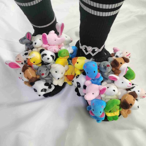 sandals women winter lovely cartoon doll furry slides girls cute indoor cotton slippers plush teddy bear pantuflas shoes 230417, Black
sandals women winter lovely cartoon doll furry slides girls cute indoor cotton slippers plush teddy bear pantuflas shoes 230417, Black