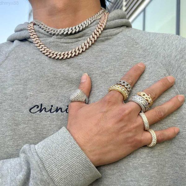 selling hip hop style 18k gold men's diamond necklace 24 inch large gold chain cuban chain set, Silver
selling hip hop style 18k gold men's diamond necklace 24 inch large gold chain cuban chain set, Silver