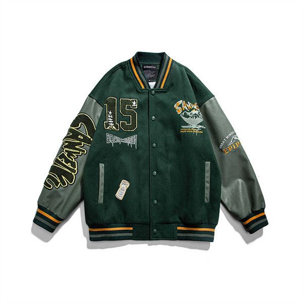 2023 new american flocking letter splice baseball coat men's trendy loose versatile casual jacket b0mv, White;black
2023 new american flocking letter splice baseball coat men's trendy loose versatile casual jacket b0mv, White;black