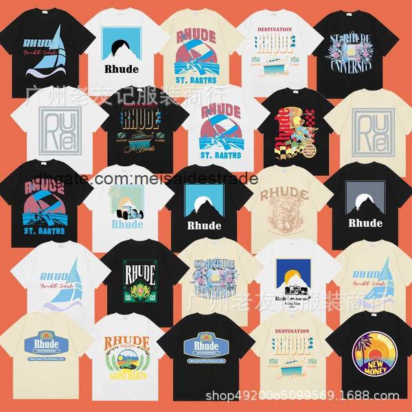 designer t shirt the correct version of fashion brand rhudes large label printed loose and versatile pure cotton short sleeved t-shirt, White;black
designer t shirt the correct version of fashion brand rhudes large label printed loose and versatile pure cotton short sleeved t-shirt, White;black
