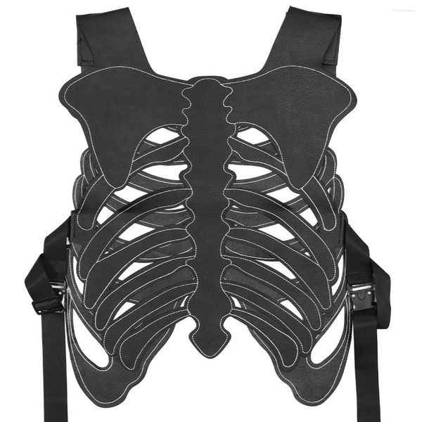 hop hip men women sleeveless cargo vest streetwear back big bone backpack vests jacket techwear waistcoat outwear, Black;white
hop hip men women sleeveless cargo vest streetwear back big bone backpack vests jacket techwear waistcoat outwear, Black;white