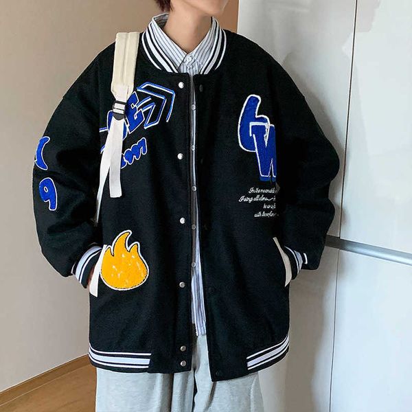 vintage baseball coat men's spring and autumn american hiphop fashion brand rascal handsome large woolen jacket zheo, Gray
vintage baseball coat men's spring and autumn american hiphop fashion brand rascal handsome large woolen jacket zheo, Gray