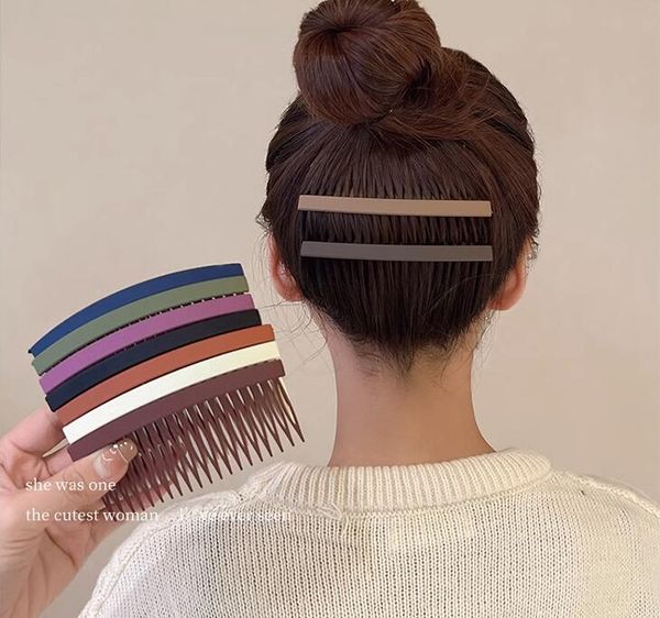 20 teeth diy plastic inserted comb matte headwear fashion side hair clip frosted hair comb clip hair accessories for women
20 teeth diy plastic inserted comb matte headwear fashion side hair clip frosted hair comb clip hair accessories for women