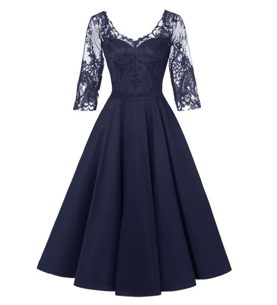 elegant ladies dresses lace stitching midsleeved bridesmaid group dress wedding banquet dress dance performance costume8823650, Blue;red
elegant ladies dresses lace stitching midsleeved bridesmaid group dress wedding banquet dress dance performance costume8823650, Blue;red