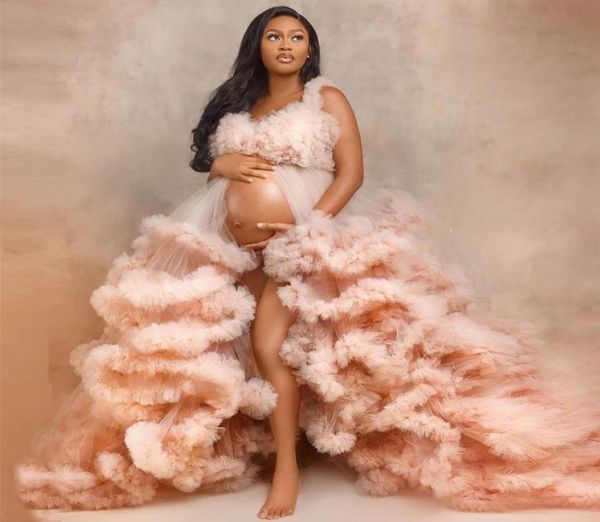 2022 tulle ruffles prom dresses spaghetti straps pregnant women039s dress sheer long maternity gowns for po shoot3499833, Black
2022 tulle ruffles prom dresses spaghetti straps pregnant women039s dress sheer long maternity gowns for po shoot3499833, Black