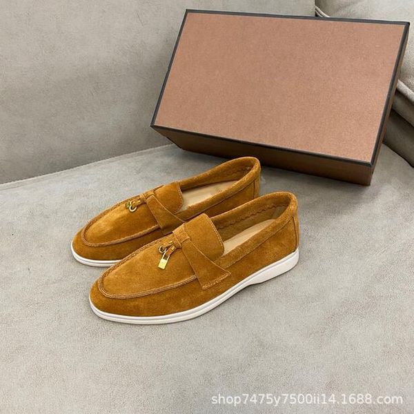 2023 designer suede casual shoes leisure sneakers brand flats trainers for women round toe loafers mental decor chic slip on thick sole size, Black
2023 designer suede casual shoes leisure sneakers brand flats trainers for women round toe loafers mental decor chic slip on thick sole size, Black
