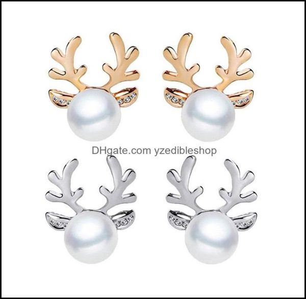 stud earrings jewelry luxury pearl antlers christmas reindeer elk animal rhinestone crystal sier for women girls fashion drop deli1736676, Golden;silver
stud earrings jewelry luxury pearl antlers christmas reindeer elk animal rhinestone crystal sier for women girls fashion drop deli1736676, Golden;silver