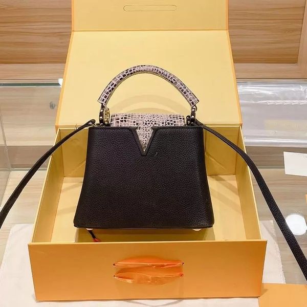 mini handbag shoulder crossbody bag lady tote evening bags snakeskin patchwork color litchee genuine leather l letter gold hardware removabl, Black;red
mini handbag shoulder crossbody bag lady tote evening bags snakeskin patchwork color litchee genuine leather l letter gold hardware removabl, Black;red