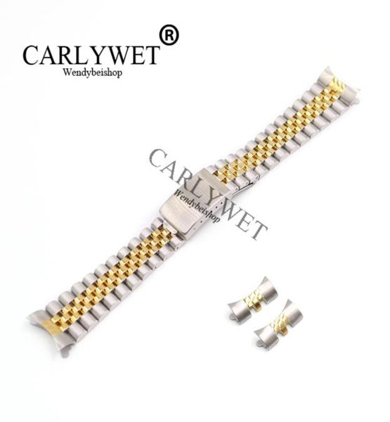 carlywet 13 17 19 20 22mm hollow curved end solid screw links middle gold stainless steel replacement watch band strap bracelet9841518, Black;brown
carlywet 13 17 19 20 22mm hollow curved end solid screw links middle gold stainless steel replacement watch band strap bracelet9841518, Black;brown