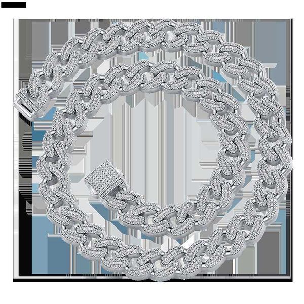 15m miami cuban chain men's necklace ice out diamond necklace hip hop jewelry wholesale custom necklace, Silver
15m miami cuban chain men's necklace ice out diamond necklace hip hop jewelry wholesale custom necklace, Silver